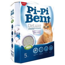 Pi-Pi Bent - Комкующийся наполнитель, с ароматом хлопка, глиняный (DeLuxe Clean cotton)