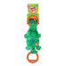 GiGwi - Игрушка "Крокодил" на веревке с пищалкой,текстиль,резина,веревка