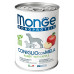 Консервы для собак, паштет из кролика с рисом и яблоками (dog monoproteico fruits)