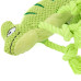 Mr.Kranch - Игрушка для собак "Хамелеон" плюшевая с канатиками и пищалкой 26 см зеленая