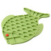 Mr.Kranch - Лизательный коврик для медленного поедания силиконовый Рыбка 24,5*19 см зеленая