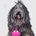 Mr.Kranch - Игрушка для собак Сова 13 см розовая с ароматом бекона