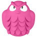 Mr.Kranch - Игрушка для собак Сова 13 см розовая с ароматом бекона