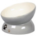 Mr.Kranch - Миска керамическая для кошек на подставке 120 мл, серая