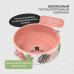 Mr.Kranch - Миска для собак и кошек из фарфора "тропики", 350мл, розовая