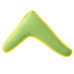Mr.Kranch - Игрушка для собак мелких и средних пород бумеранг с пищалкой 22х19х4,5см, зеленый