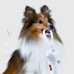 Mr.Kranch - Игрушка для собак мелких и средних пород косточка с канатом 31х9х4см, бежево-пятнистая