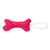 Mr.Kranch - Игрушка для собак мелких и средних пород косточка с канатом 31х9х4см, ярко розовая