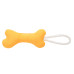 Mr.Kranch - Игрушка для собак мелких и средних пород косточка с канатом 31х9х4см, желтая