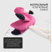 Mr.Kranch - Игрушка для собак мелких и средних пород фламинго с канатом и пищалкой 24х13,5х6см, ярко-розовый