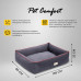 Pet Comfort - Лежанка для собак крупных пород, Golf Vita 01,  L 85х105 см, серый