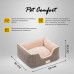 Pet Comfort - Лежанка для кошек и собак мелких пород, Echo Varro 09,  S 50х60 см, коричневый