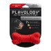 Playology - Двухслойная жевательная косточка DUAL LAYER BONE для собак средних пород с ароматом говядины, средняя, цвет красный