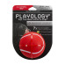 Playology - Жевательный мяч SQUEAKY CHEW BALL 8 см для собак средних и крупных пород с пищалкой и с ароматом говядины, цвет красный