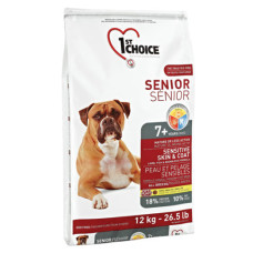 1st Choice - Корм для пожилых собак с чувствительной кожей и шерстью, ягненок с рыбой и рис (Senior sensitive skin&coat all breeds)
