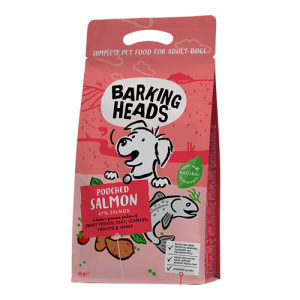 Barking Heads - Корм для собак, с лососем и картофелем, беззерновой, "Мисочку оближешь" (pooched salmon)