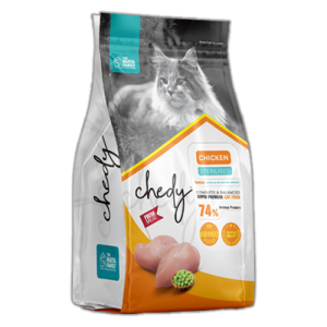 CHEDY - Корм для стерилизованных кошек с курицей (Sterilised)