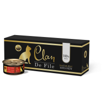 CLAN De File - Консервы для кошек, индейка в желе с эхинацеей и оливковым маслом, упаковка 16шт x 100г