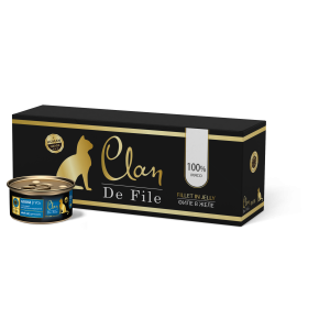 CLAN De File - Консервы для кошек, гусь в желе с таурином и эхинацеей, упаковка 16шт x 100г
