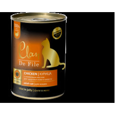 CLAN De File - Консервы для кошек, курица в желе с эхинацеей и оливковым маслом