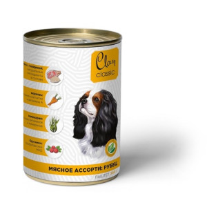 Clan CLASSIC - Паштет для собак, мясное ассорти с рубцом, брусникой и морковью