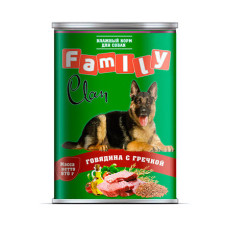CLAN FAMILY - Консервы для собак, говядина с гречкой