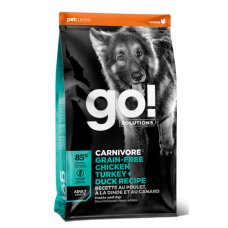 GO! - Корм для собак всех возрастов, 4 вида мяса: индейка, курица, лосось, утка (CARNIVORE)