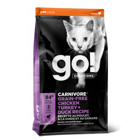 GO! - Корм для котят и кошек, 4 вида мяса: курица, индейка, утка и лосось, беззерновой (CARNIVORE)