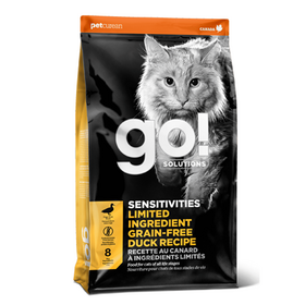 GO! - Корм для котят и кошек с чувствительным пищеварением, со свежей уткой, беззерновой (SENSITIVITIES)