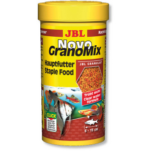 JBL NovoGranoMix - Осн. корм для пресн. аквариумных рыб, гранулы, 250 мл (115 г)