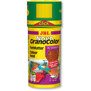 JBL NovoGranoColor CLICK - Осн. корм для ярк. окраски акв. рыб, гранулы, 250 мл (118 г)