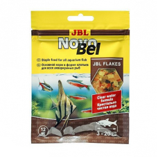 JBL NovoBel - Осн. корм для пресноводных аквариумных рыб, хлопья, саше 12 г