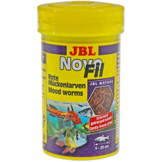 JBL NovoFil - Сушеный мотыль, доп. корм для привередливых рыб и черепах, 100 мл (8 г)