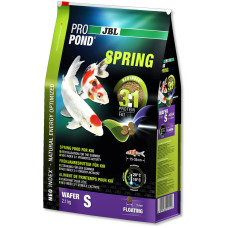 JBL ProPond Spring S - Осн весенний корм для кои 15-35 см, плавающ чипсы 3 мм, 2,1 кг/6 л