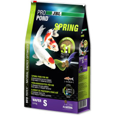 JBL ProPond Spring S - Осн весенний корм для кои 15-35 см, плавающ чипсы 3 мм, 8,4 кг/24л