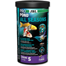 JBL ProPond All Seasons S - Осн всесез корм для кои 15-35 см, плав палоч 8 мм, 0,18 кг/1л