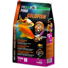 JBL ProPond Goldfish M - Осн корм для золот рыб 15-35 см, плав палочки 14 мм, 1,7 кг/12 л