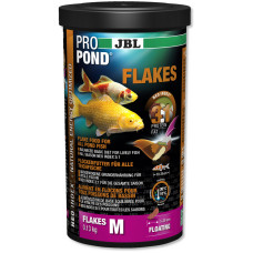 JBL ProPond Flakes M - Осн корм для прудов рыб 10-35 см, плав хлопья 5-20 мм, 0,13 кг/1 л