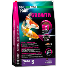 JBL ProPond Growth S - Корм для роста кои 15-35 см, плавающие гранулы 3 мм, 5,0 кг/12 л