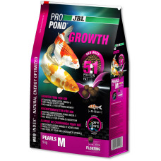 JBL ProPond Growth M - Корм для роста кои 35-55 см, плавающие гранулы 6 мм, 5,0 кг/12 л