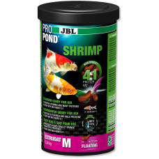JBL ProPond Shrimp M - Лакомство "Креветки" для кои 35-55 см, плав гран 15 мм, 0,34 кг/1л