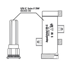 JBL AC Casing+mount+glass - Корпус, крепление и колба для УФ-стерилизатора AC 5 Вт