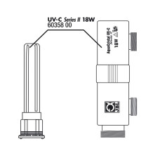 JBL AC Casing+mount+glass - Корпус, крепление и колба для УФ-стерилизатора AC 18 Вт