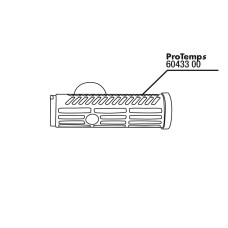 JBL ProTemp S Protect, middle long+suction cup - Защ кожух для нагр ProTemp, ср дл часть