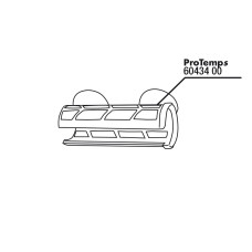 JBL ProTemp S Protect, top+2 suction cups - Защ кожух для нагревателя ProTemp, верх часть