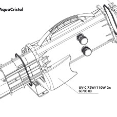 JBL AquaCristal closing clips - Накладка с защелкой для AquaCristal 72/110 Вт, 2 шт.