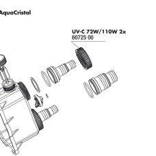 JBL AquaCristal union nut - Накидная гайка для хвостовика AquaCristal 72/110 Вт, 2 шт.