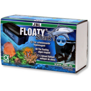 JBL Floaty Shark - Плавающий магнитный скребок для аквариумных стекол толщиной до 30 мм