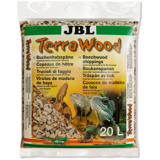 JBL TerraWood - Натуральный субстрат из щепы бука для собакухих и полусухих террариумов, 20 л