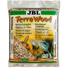 JBL TerraWood - Натуральный субстрат из щепы бука для собакухих и полусухих террариумов, 5 л